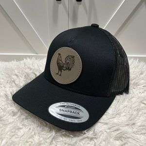 Gallo Giro Rooster laser engraved hat.